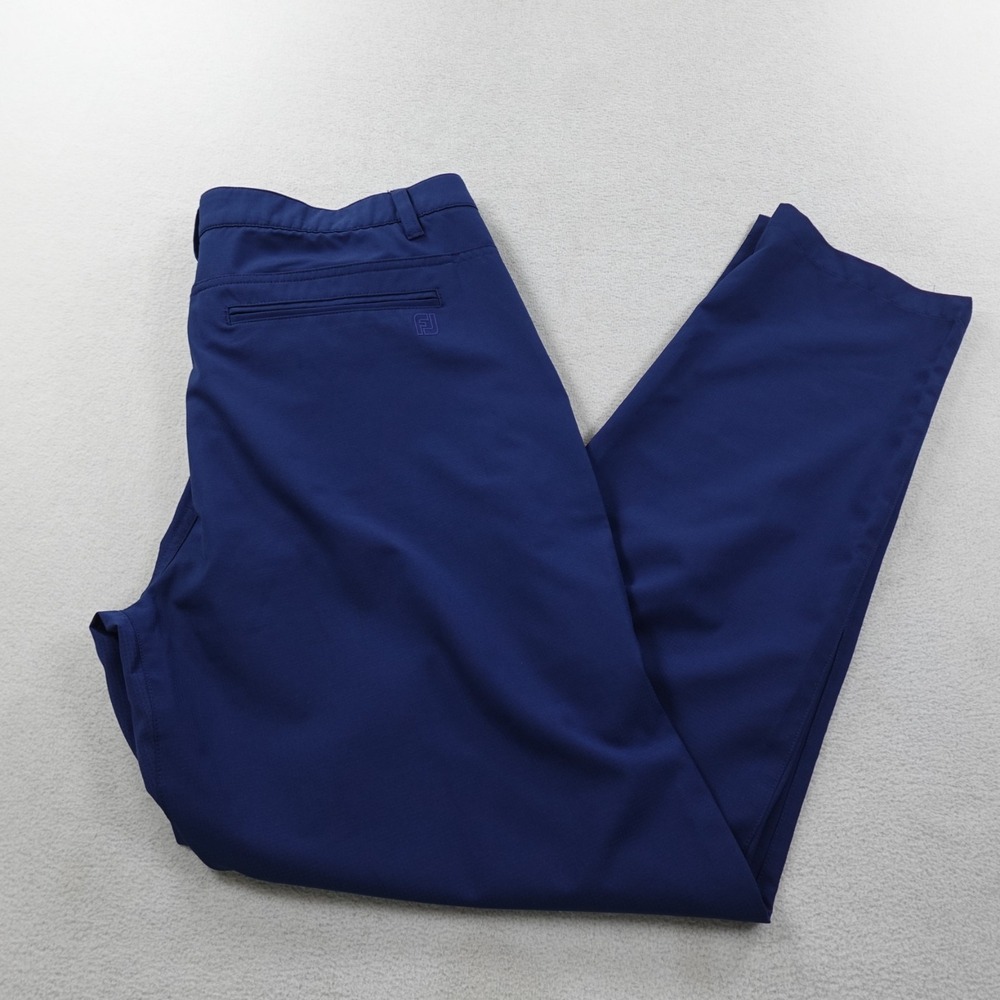 Footjoy Tempo Series Pants Mens 34 Blue Performance Ripstop Golf Lightweight